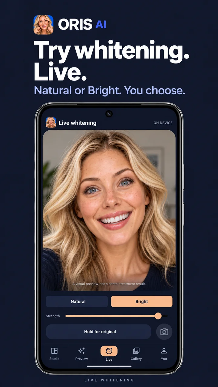 Oglindă live cu modurile Natural și Bright