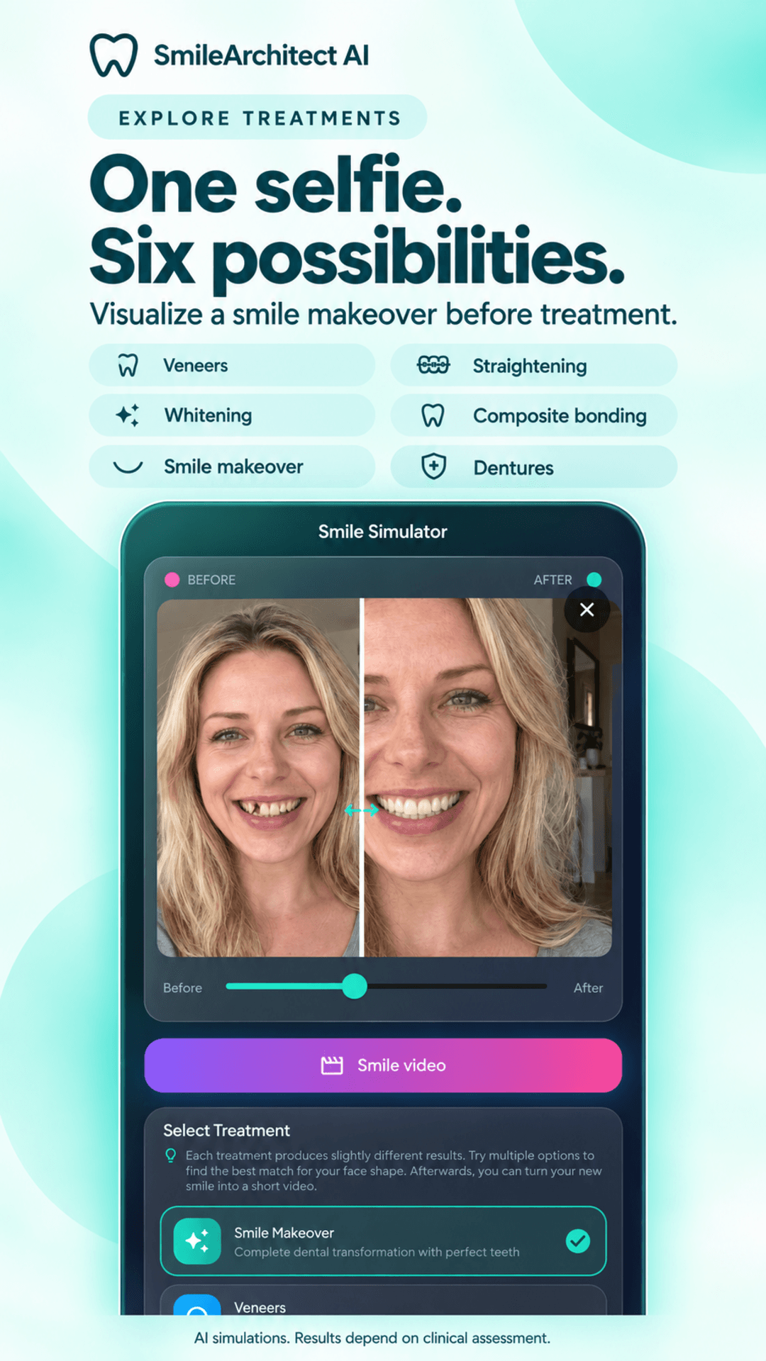 Smile Architect AI — simulare zâmbet