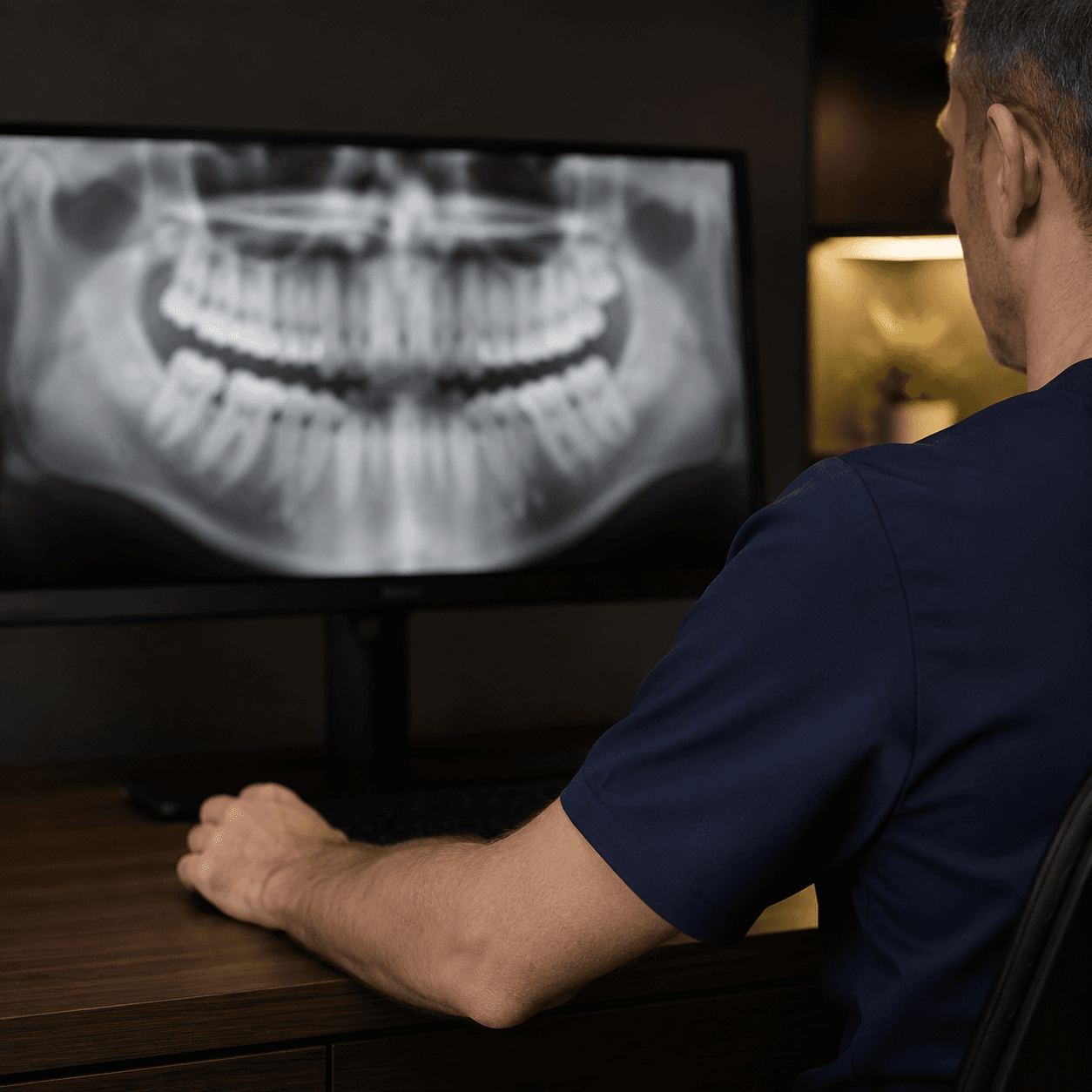 Interfață de lucru XrayDent AI pentru medici stomatologi