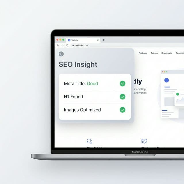 Dashboard extensie Chrome Instant SEO & Meta Extractor