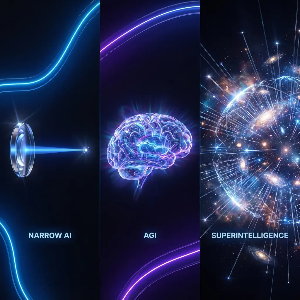 Evoluția AI: ANI, AGI, ASI