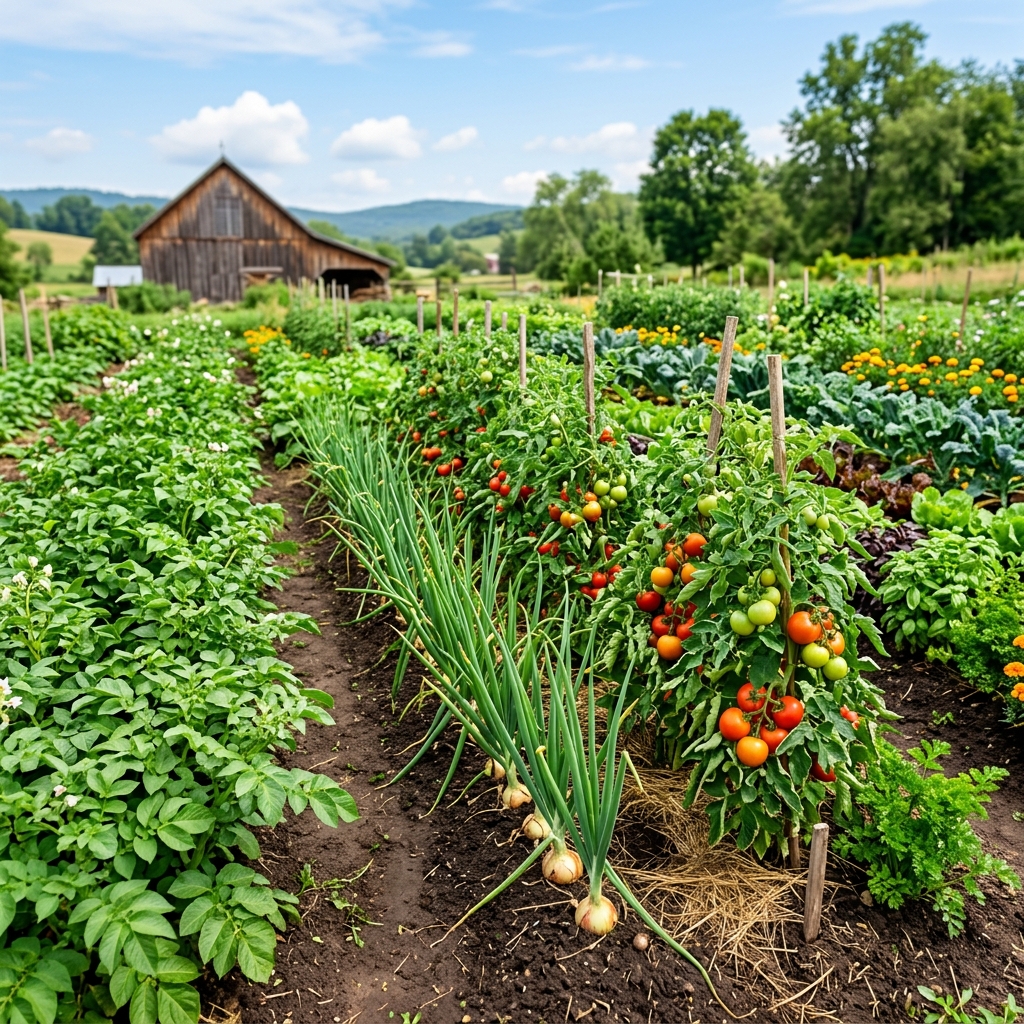 Gradina organica cu legume si zarzavaturi